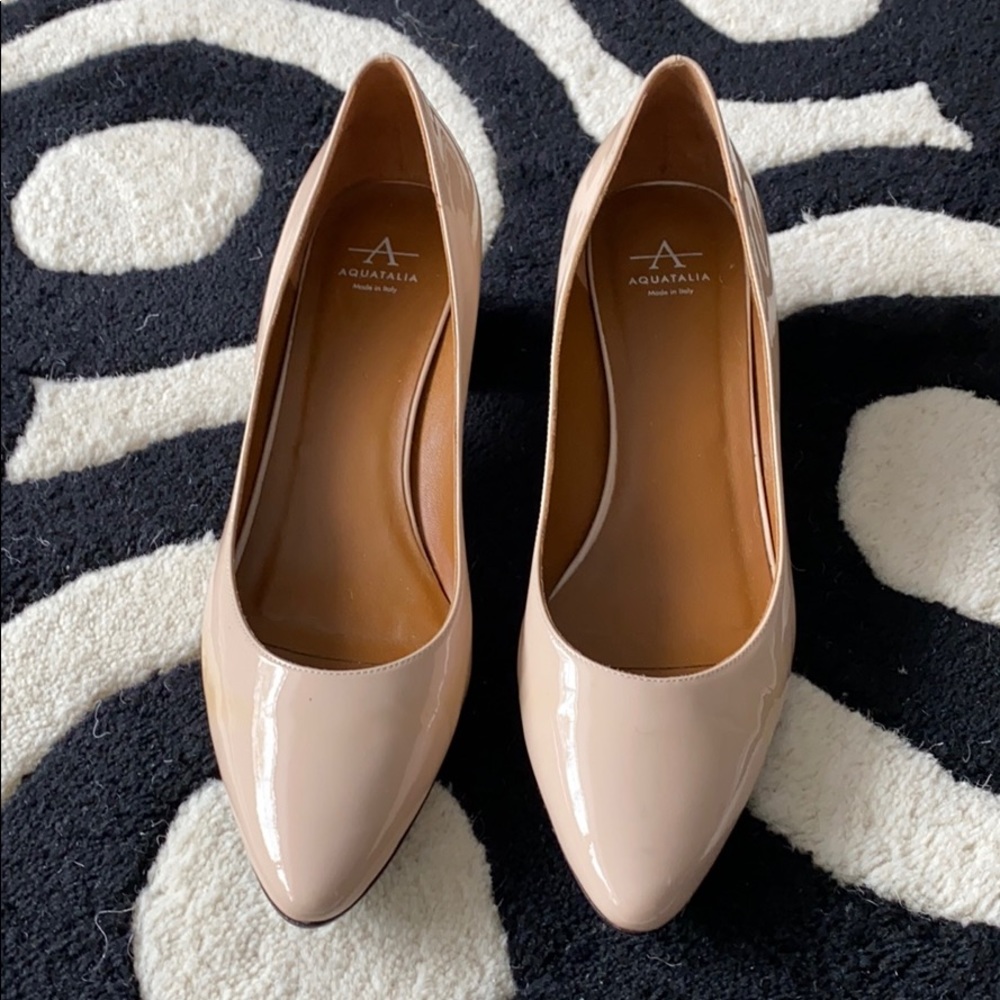 Patent leather Aquatalia pumps Waterproof.